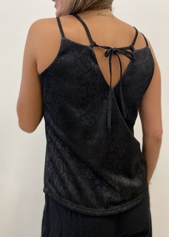 Musculosa lurex snake con doble bretel OUTLET (ARA776) en internet