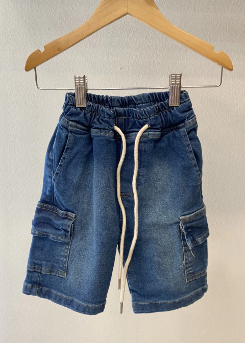 Bermuda de jean cargo OUTLET (2418001)