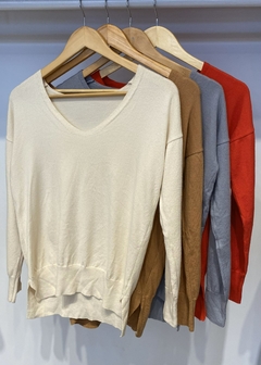 Sweater Cuello V C/Tajito (2425026)