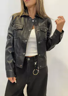 Chaqueta Winona Cuero Broche Solapa (AZ120) - comprar online