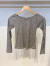Top Dulce Morley Brillo M/L Cuello Bote (AZ238)