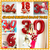 Globos Numeros Rojo 70cm