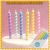 Velas Tonos Pastel ONDULADAS X6