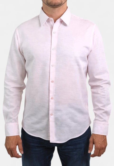 Camisa Areia Branca Yacht Linho Rosa - buy online