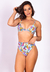 Biquíni Areia Branca Bio Lanai Hot Pant Estampado Floral Azul