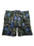 Shorts Areia Branca Sport Floral Verde