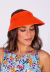 Viseira Areia Branca UV50+ Patacho Laranja