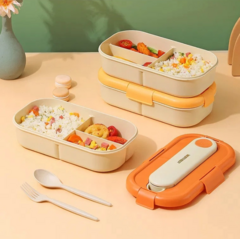 TAPER - LUNCH BOX HERMETICO 3 DIVISIONES + ESTUCHE CUBIERTOS ECO LIFE