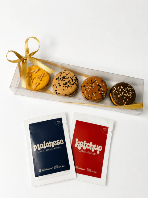 Collab Guia do Hambúrguer - 4 Macarons