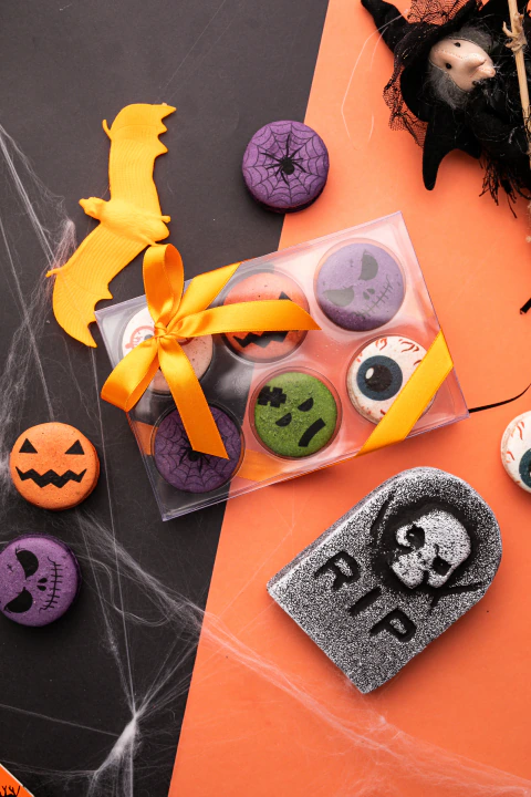 Caixa 6 Macarons - Halloween
