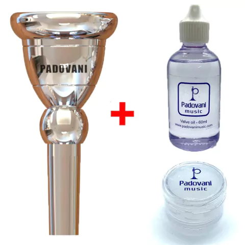 Kit Bocal de Tuba + 1 Óleo de Pistos + 1 graxa para pompas