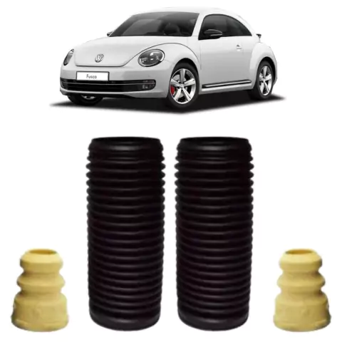 Kit Batente Coifa Amortecedor Dianteiro Fusca New Beetle 13/