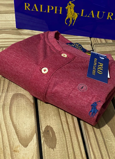 Camiseta Henley Ralph Lauren Vinho - comprar online