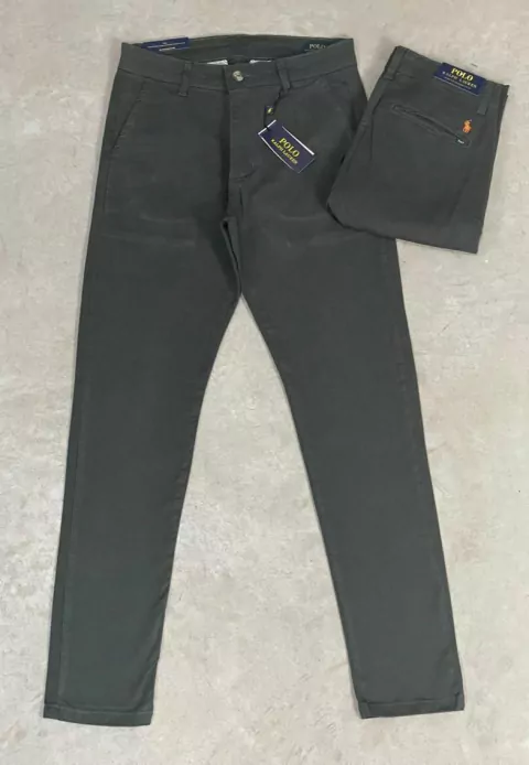 Calça Sarja RL Musgo Pony Laranja