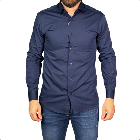 Camisa Archemy Manga Longa Marinho