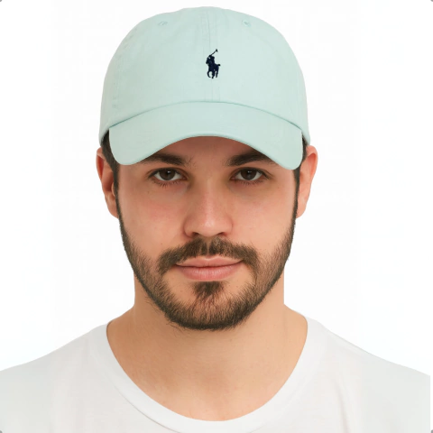 Boné Ralph Lauren Verde Claro Pony Marinho - comprar online