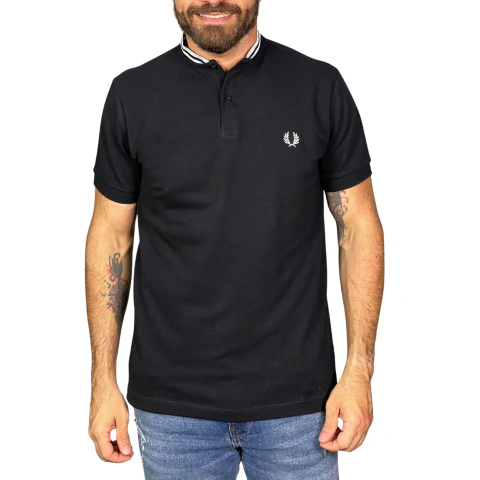 Camisa Gola Henley FP Preta