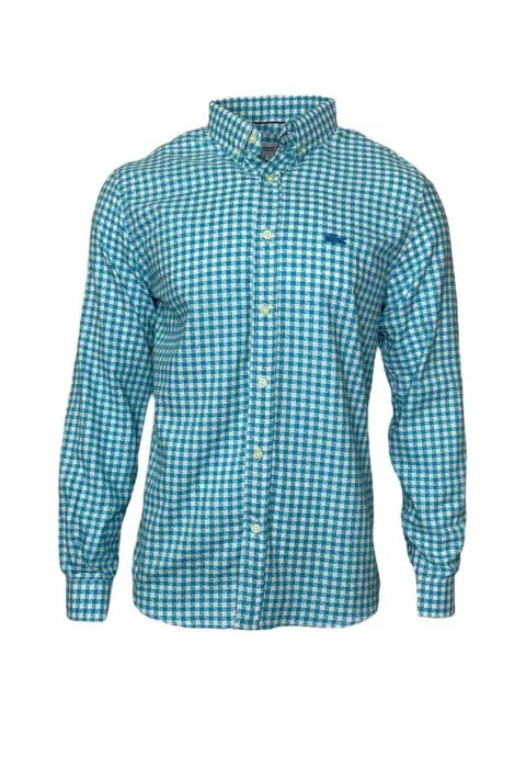 Camisa Xadrez LCT Manga Longa Azul - comprar online
