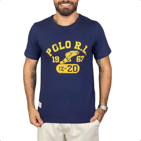 Camiseta Estampada Ralph Lauren Marinho - comprar online