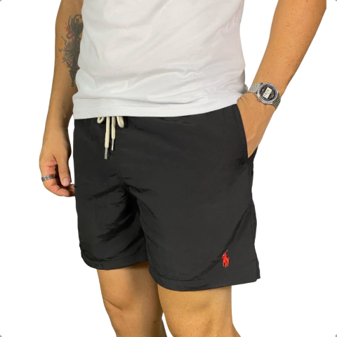Short Praia Poliamida Ralph Lauren Preto - comprar online
