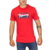 Camiseta Tommy Jeans Estampada Vermelha - comprar online