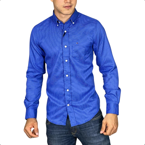 Camisa Bolso Maquinetada Tommy Hilfiger Manga Longa Bic - comprar online