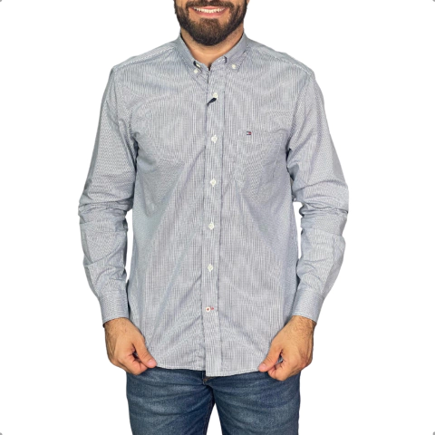 Camisa Tommy Hilfiger Manga Longa Verde - comprar online