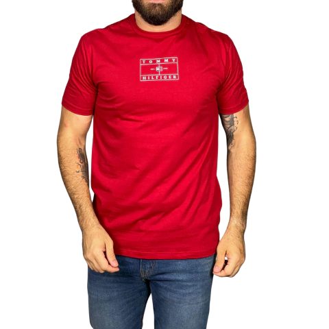 Camiseta Estampada Tommy Hilfiger Vermelha