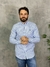 Camisa Listrada Ralph Lauren Manga Longa Azul na internet