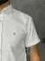 Camisa Tommy Hilfiger Xadrez Manga Curta Branca/Azul na internet