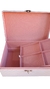 Imagem do Caixa Grande para Joias e Bijuterias Bege e Rosa