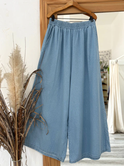 Denim Palazzo Celeste - exclusivo online