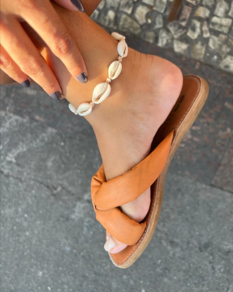 Tornozeleira buzios natural