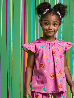 Conjunto Estampado Festejar - Mundo Céu - 201688 na internet