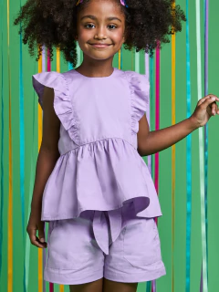 Conjunto Samba Shorts - Mundo Céu - 201710 na internet