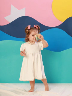 Vestido BB Areia - Mundo céu - 131877