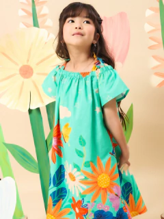 Vestido Manga Arvoredo - Mundo Céu - 131892
