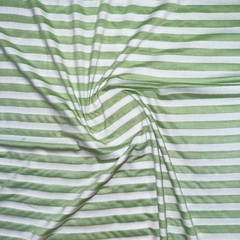 JERSEY RAYADO BCO/VERDE MANZANA POR KG