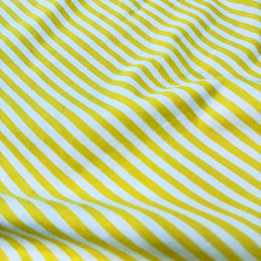 JERSEY RAYADO FINO BCO/ AMARILLO POR KG - comprar online