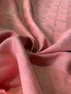 Lenoir Xadrez Viscose - Rosa - comprar online