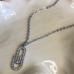 g 1321 cadena con clip strass