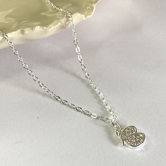 G 1476p colgante con mariposa Strass cristal