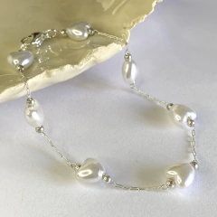 pu 808p cadena con corazones nacarados