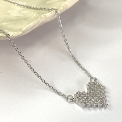 G 1437 colgante con corazón cristales