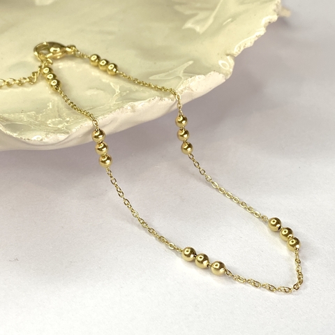 Pu 887d cadena simple con 3 bolitas juntas