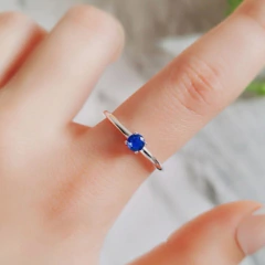 Anpl 494 piedra azul plata 925