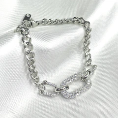 Pu 1187 cadena grumet con eslabones micropave - comprar online