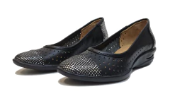 Zapato Chatita de cuero vacuno calado y combinada - Artículo 64 en internet