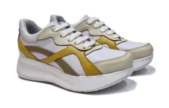 Zapatillas de cuero vacuno con cordones y plataforma - Gise (Artículo 712) en internet