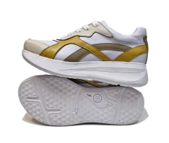 Zapatillas de cuero vacuno con cordones y plataforma - Gise (Artículo 712) - tienda online